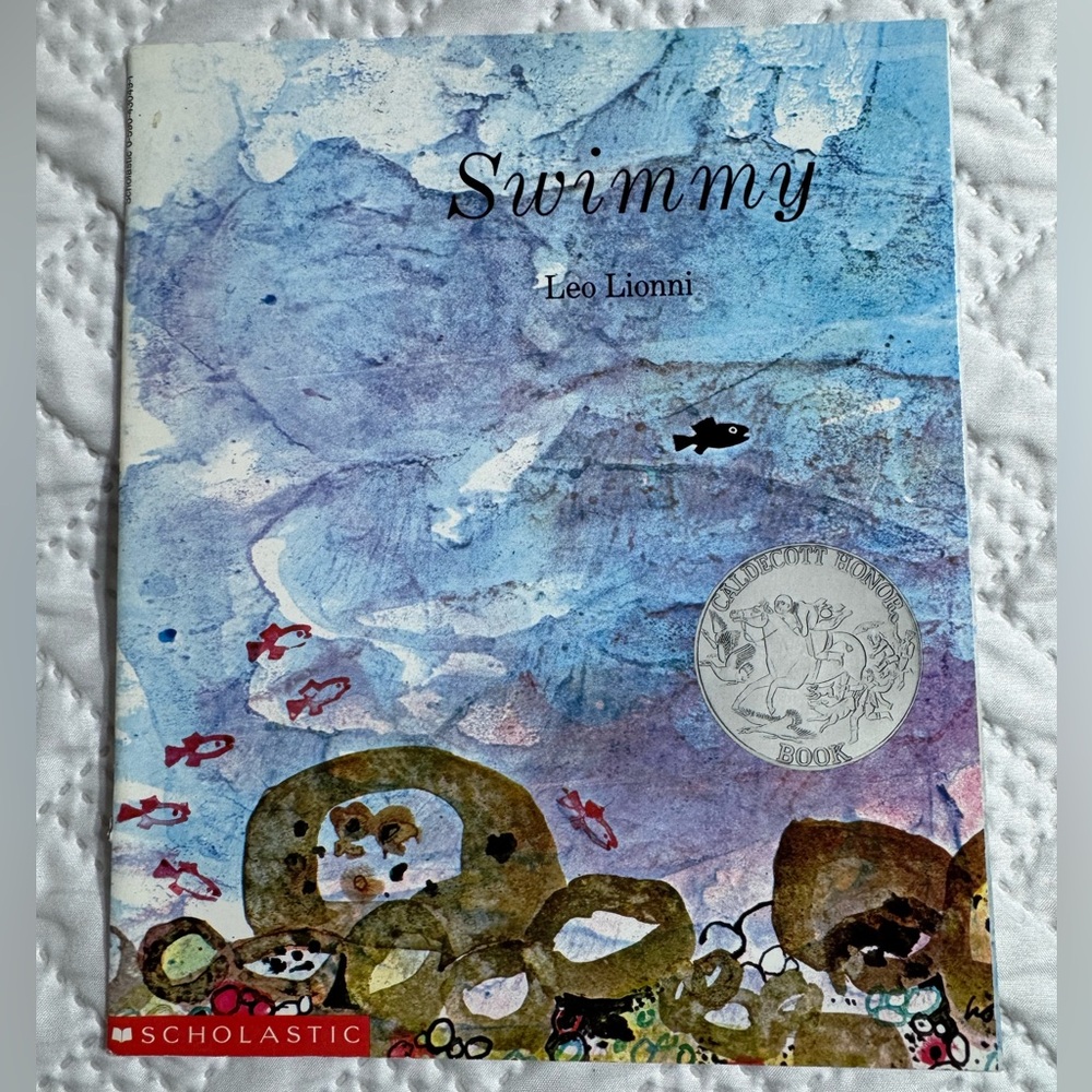 Scholastic Swimmy Picture Book with Blue Multicolor Illustrations